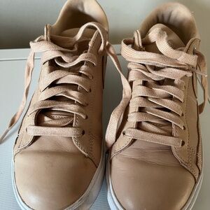 Nike Beige Lace-Up Sneakers